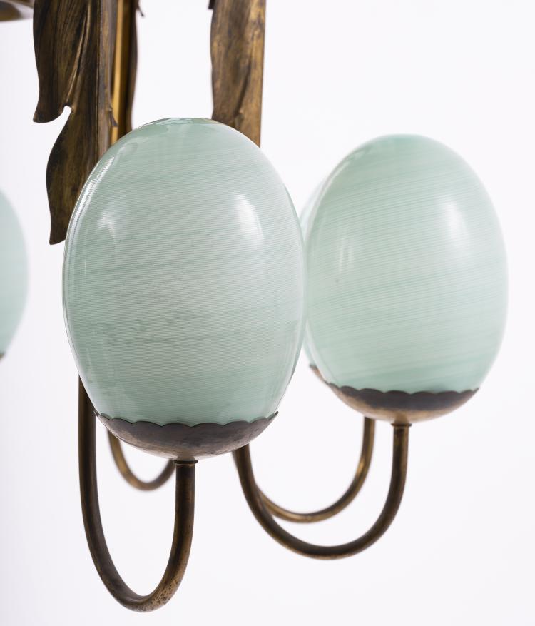 Bild 8 zu Objekt, Ceiling light, 1940/50s , Tomaso Buzzi (attributed), Venini & C., Murano (zugeschrieben), 154A 93