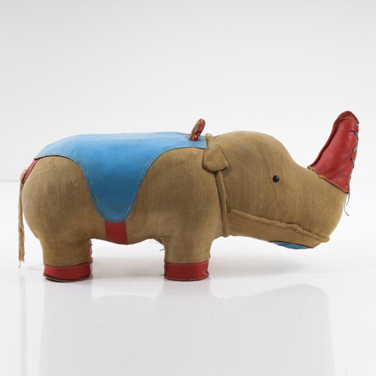 Hauptbild zu Objekt, Nashorn, um 1968, Renate M&uuml;ller, H. Josef Leven KG, Sonneberg, 155B 335