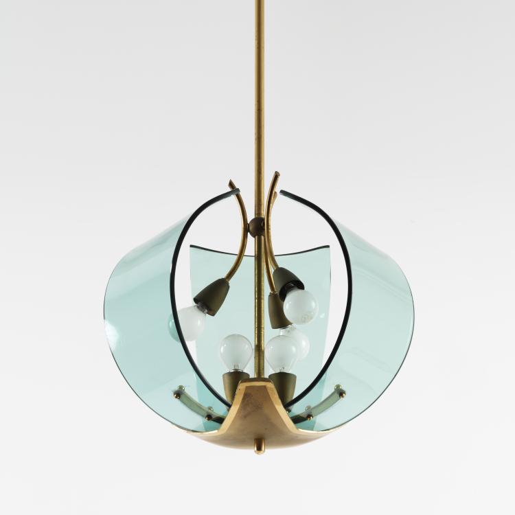 Hauptbild zu Objekt, Ceiling light, c. 1958, Fontana Arte, Mailand (zugeschrieben), 155A 51