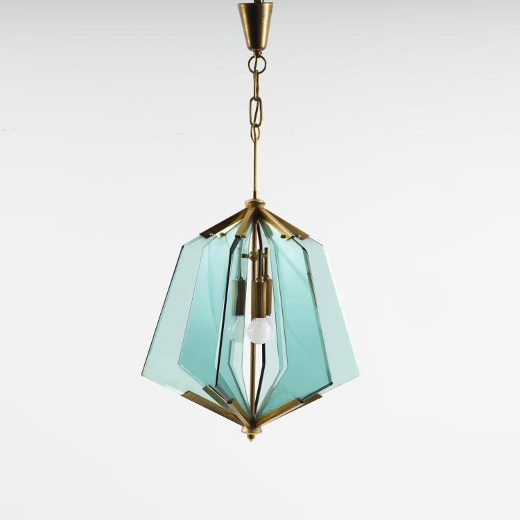 Hauptbild zu Objekt, Ceiling light, c. 1958, Fontana Arte, Mailand (zugeschrieben), 155A 72
