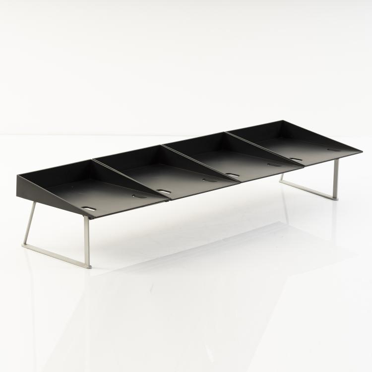 Bild 4 zu Objekt, Four storage trays 'Manhattan' on a stand, 1976, Enzo Mari, Danese, Mailand, 155A 98
