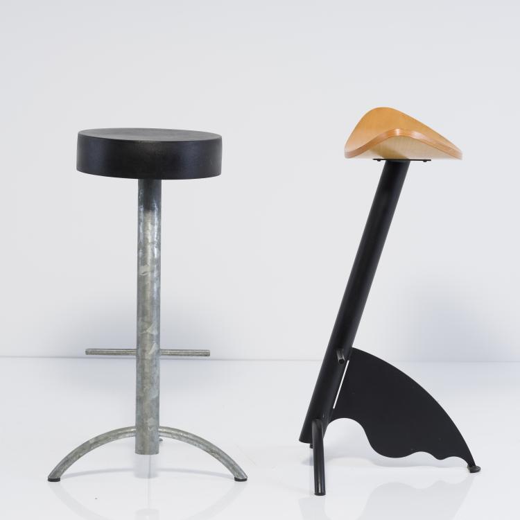 Bild 1 zu Objekt, Two 'Platform' bar stools, 1996, Maurizio Peregalli, Zeus, Savonarola, 155A 244
