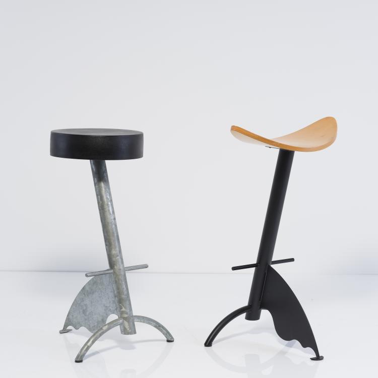Bild 2 zu Objekt, Two 'Platform' bar stools, 1996, Maurizio Peregalli, Zeus, Savonarola, 155A 244