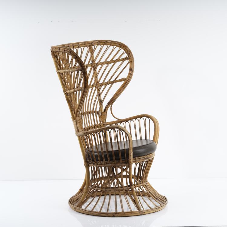 Bild 3 zu Objekt, Wicker chair, c. 1950, Gio Ponti, Bonacina, Vittorio & C., Como, 155A 20