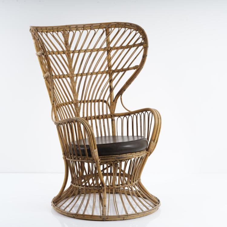Bild 4 zu Objekt, Wicker chair, c. 1950, Gio Ponti, Bonacina, Vittorio & C., Como, 155A 20