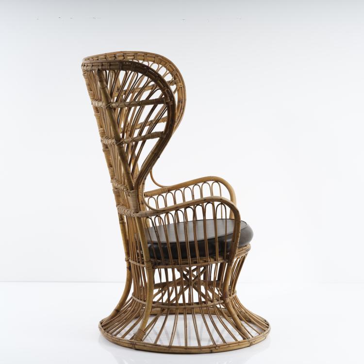 Bild 5 zu Objekt, Wicker chair, c. 1950, Gio Ponti, Bonacina, Vittorio & C., Como, 155A 20