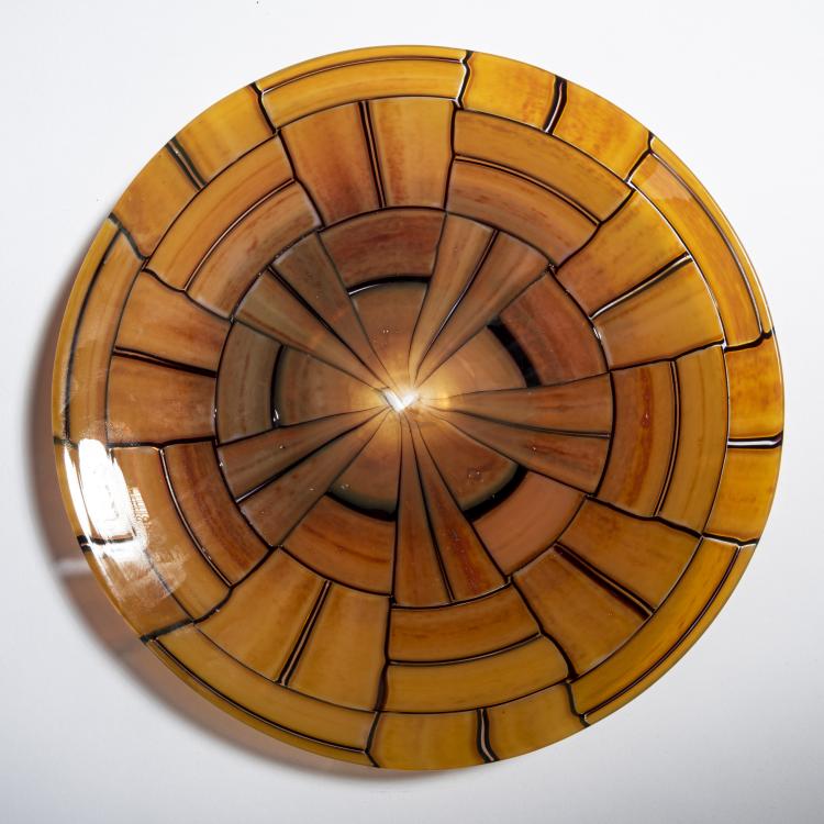 Bild 2 zu Objekt, 'Tessere ambra' plate, 1956, Ercole Barovier, Barovier & Toso, Murano, 155C 835