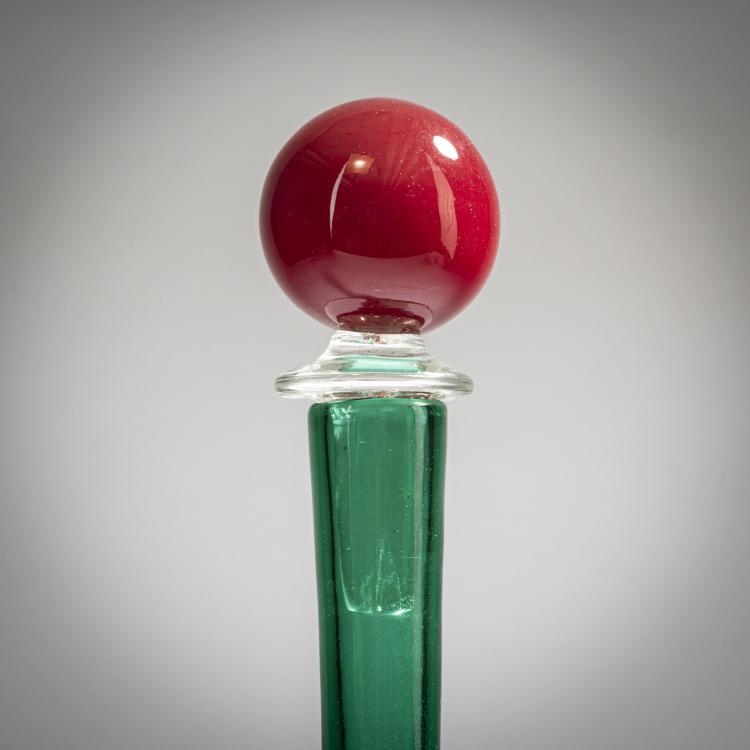 Bild 2 zu Objekt, Flasche mit Stopfen 'A fasce', um 1955, Fulvio Bianconi, Venini & C., Murano, 155C 784