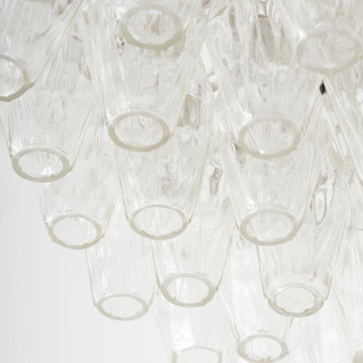 Bild 3 zu Objekt, 'Poliedrica' ceiling light, c. 1958, Paolo Venini, Venini & C., Murano, 155A 62