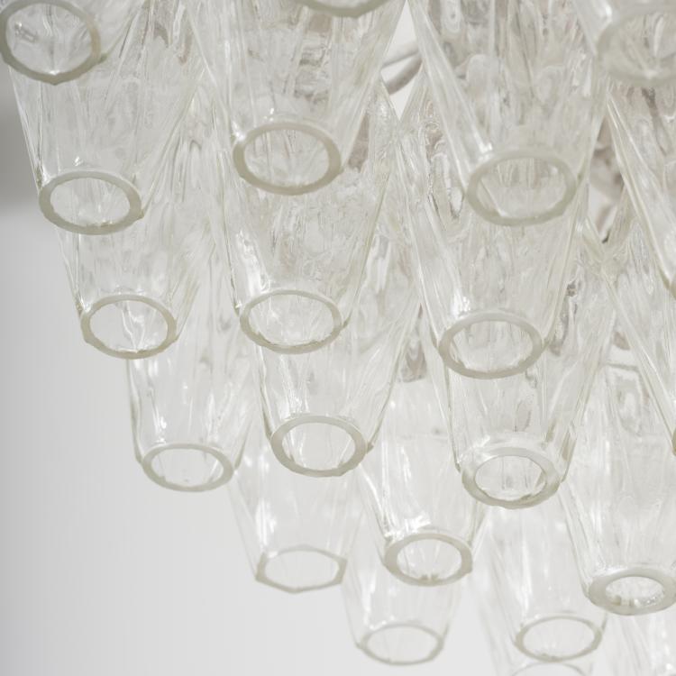 Bild 4 zu Objekt, 'Poliedrica' ceiling light, c. 1958, Paolo Venini, Venini & C., Murano, 155A 62
