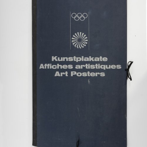Mappe mit 5 Kunstplakaten Olympiade 1972, 1969-1972