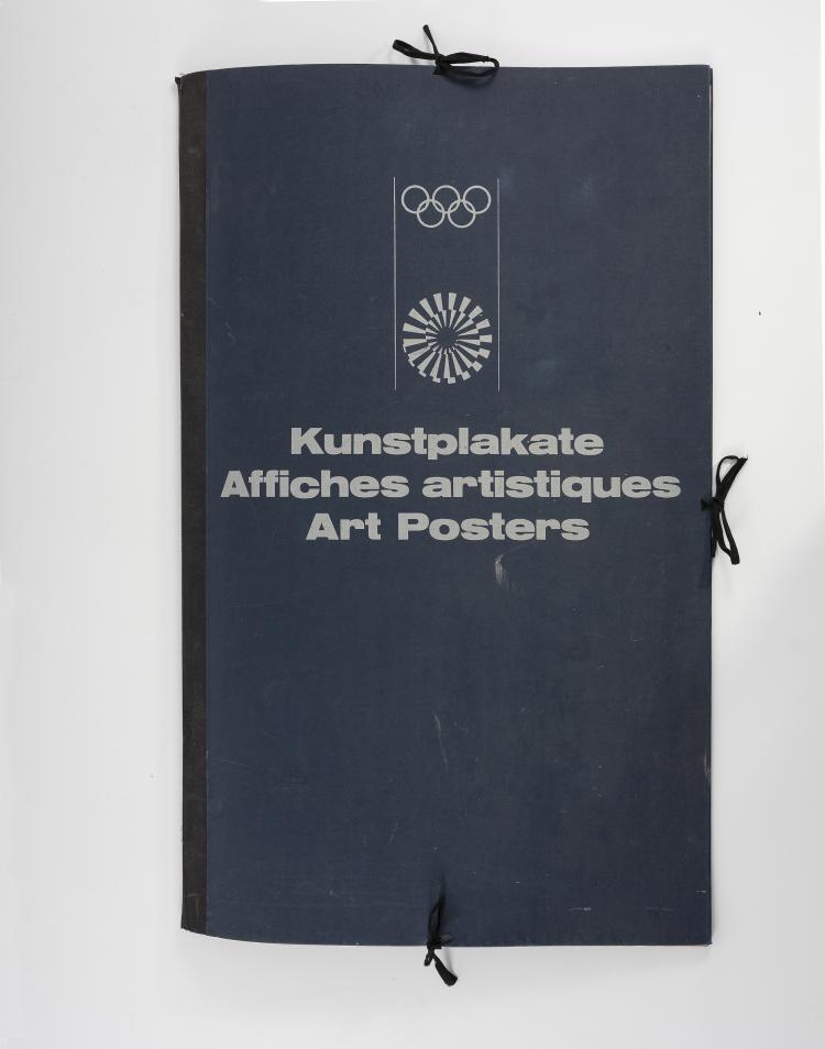 Hauptbild zu Objekt, Mappe mit 5 Kunstplakaten Olympiade 1972, 1969-1972, Olympiade M&uuml;nchen 1972, 155B 556