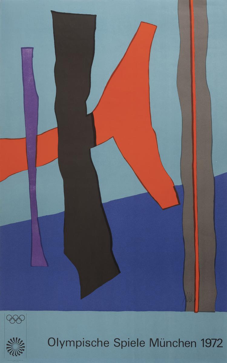 Bild 5 zu Objekt, Mappe mit 5 Kunstplakaten Olympiade 1972, 1969-1972, Olympiade M&uuml;nchen 1972, 155B 556