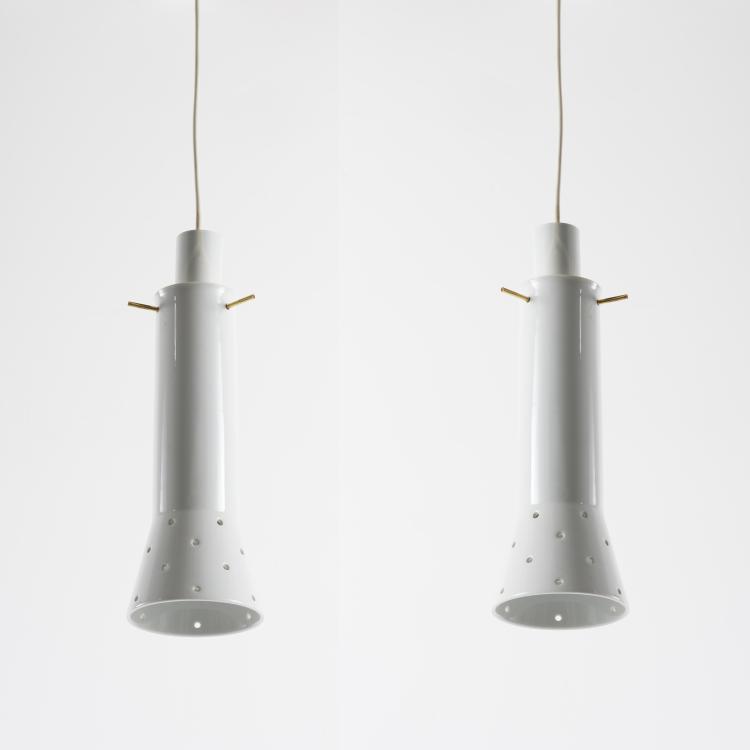 Hauptbild zu Objekt, Zwei Deckenleuchten, 1960er Jahre, Deutschland, 155B 515