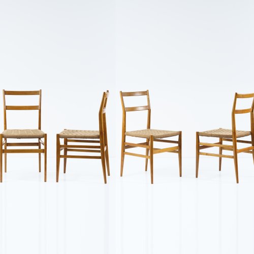 Four 'Leggera' chairs, 1949/50