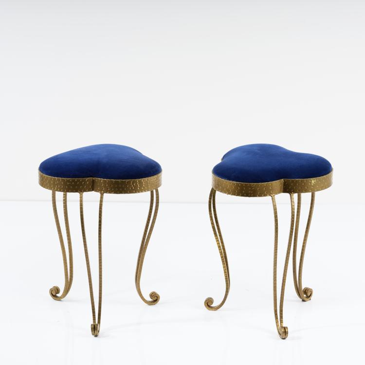 Hauptbild zu Objekt, Two stools, 1950s, Pier Luigi Colli (attributed), 155A 39