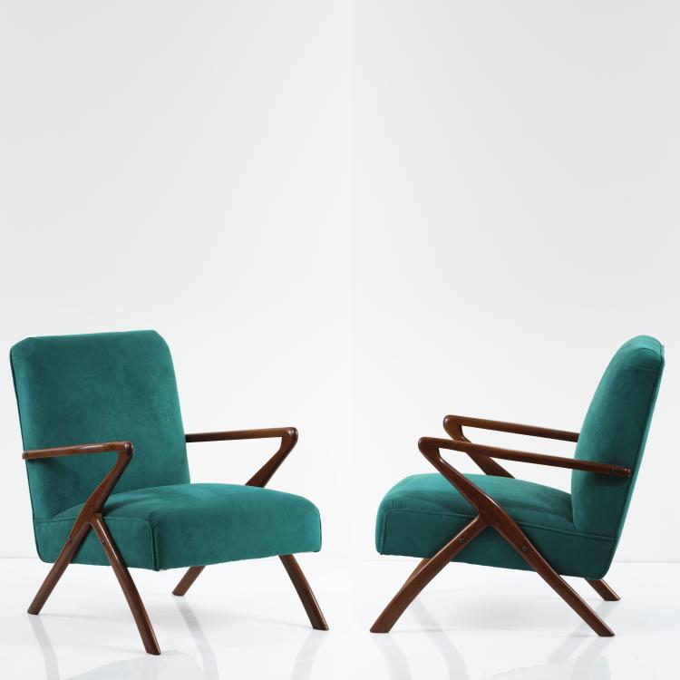 Bild 3 zu Objekt, Two armchairs, 1950s, Italien, 155A 63