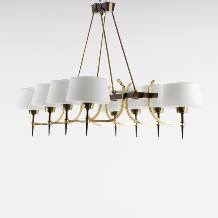 Bild 1 zu Objekt, Ceiling light, 1950s, Maison Arlus, Paris (zugeschrieben), 155B 458