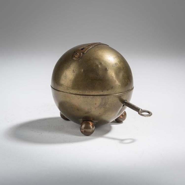 Hauptbild zu Objekt, Money box, 1930s, Marianne Brandt (in the style of), Ruppelwerk, Gotha, 155B 355