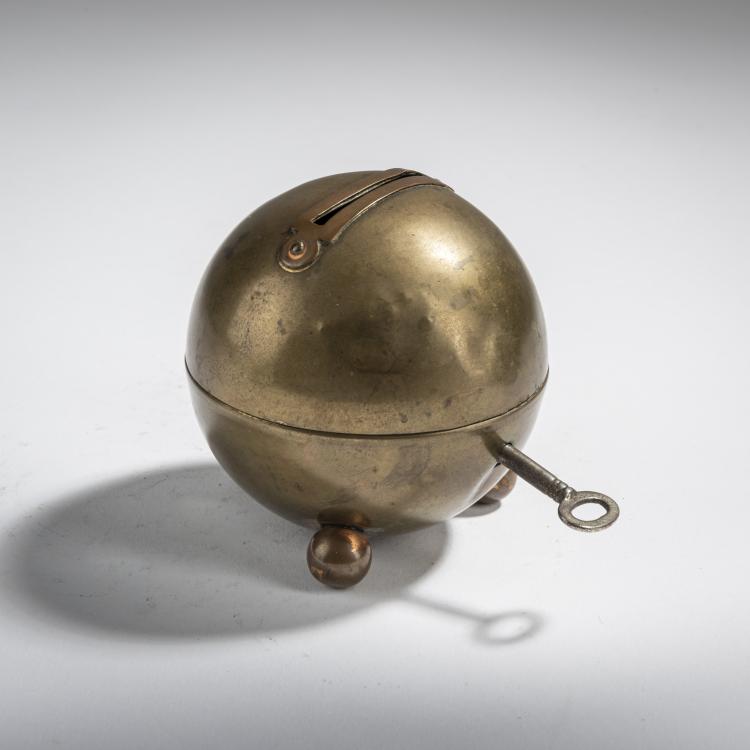 Bild 1 zu Objekt, Money box, 1930s, Marianne Brandt (in the style of), Ruppelwerk, Gotha, 155B 355