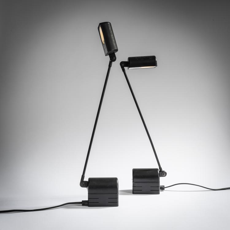 Hauptbild zu Objekt, 2 'Daphine Parete 35' wall lights, 1975, Tommaso Cimini, Lumina, Mailand, 157B 517