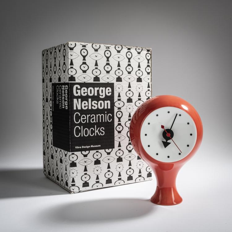 Bild 5 zu Objekt, Table clock from the 'China Clocks/Ceramic Clocks' series 1953, George Nelson, Vitra, weil am Rhein, 157B 351