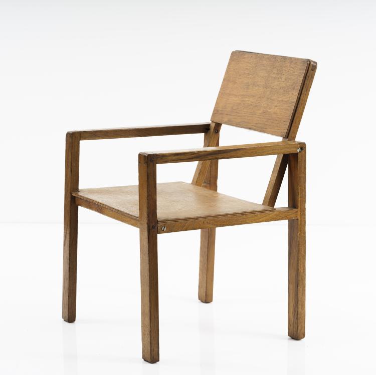 Bild 1 zu Objekt, Kinder-Armlehnstuhl, um 1928, Erich Dieckmann, Hausrat GmbH, Frankfurt am Main (zugeschrieben)., 155B 277