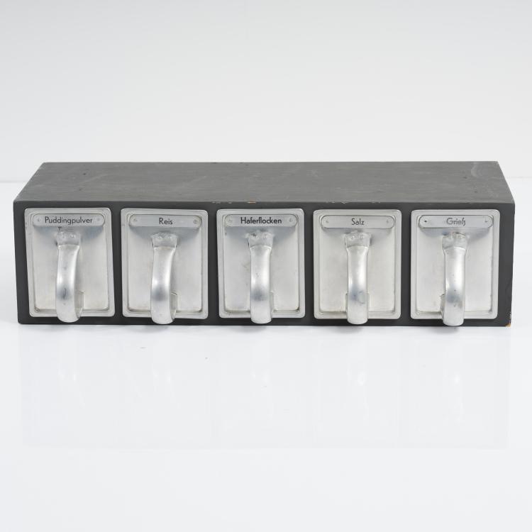 Bild 1 zu Objekt, Two small kitchen wall boards with drawers, c. 1926, Margarete Sch&uuml;tte-Lihotzky (in the style of), Haarer, Hanau, 155B 265