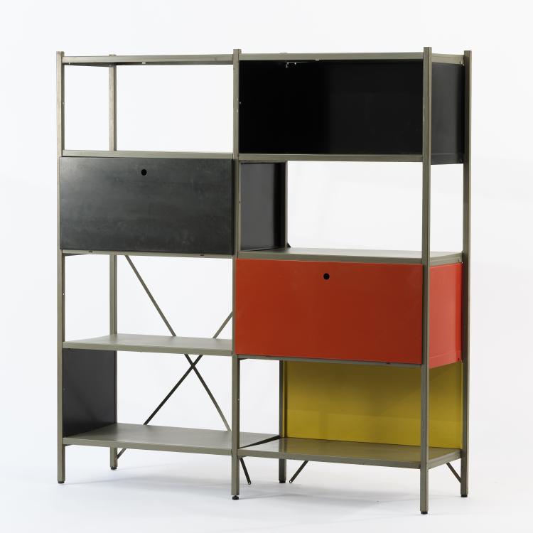 Hauptbild zu Objekt, Regalsystem, um 1954, Wim Rietveld, Gispen, W. H., Rotterdam, 155B 437