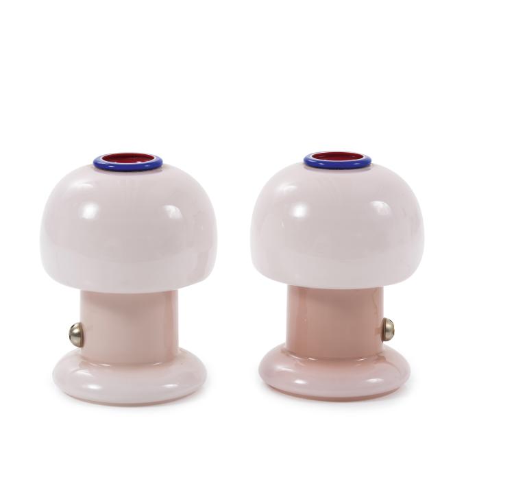 Hauptbild zu Objekt, Two table lights, 1986, Vetreria Vistosi, Murano, 155A 191