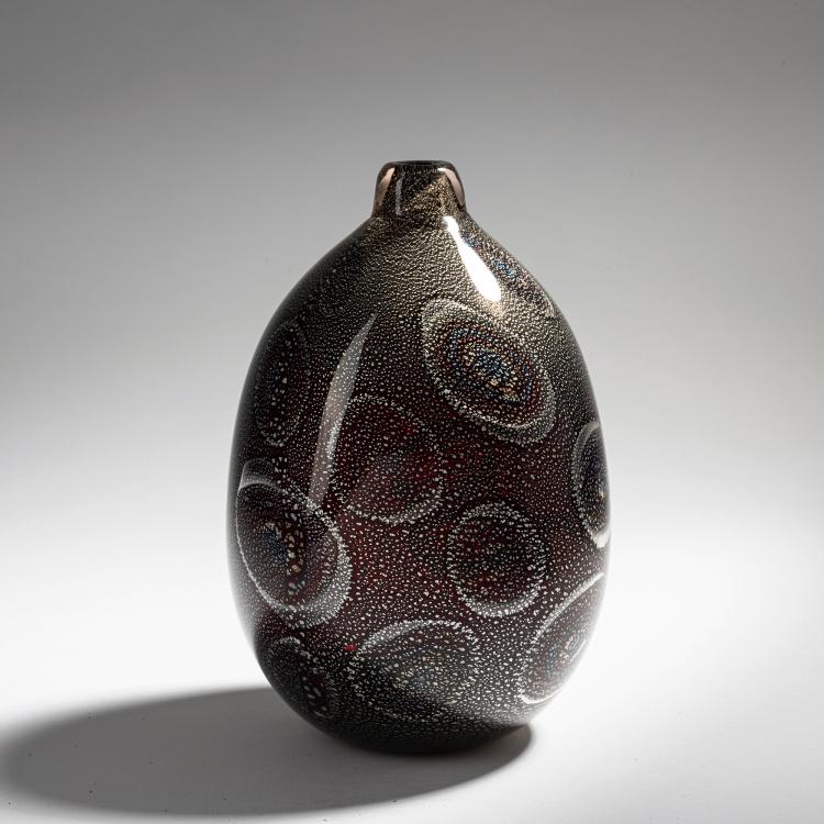 Hauptbild zu Objekt, 'A reazione policrome' vase, c. 1950, Giulio Radi, A.Ve.M., Murano, 155C 914