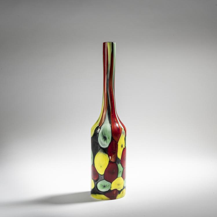 Hauptbild zu Objekt, 'Nerox a chiazze' vase, c. 1962, Ermanno Toso, Toso, Fratelli, Murano, 155C 900