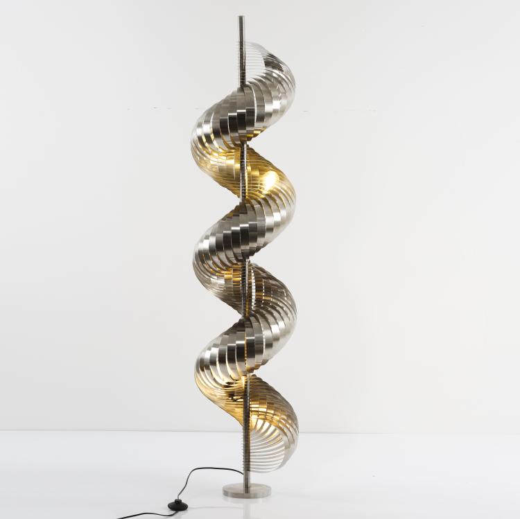 Bild 1 zu Objekt, Stehleuchte 'Spirale', um 1970, Henri Mathieu (zugeschrieben), Mathieu Lustrerie, Gargas (zugeschrieben), 155B 560
