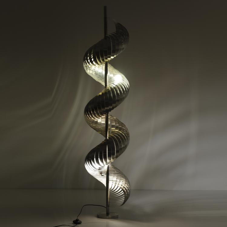 Bild 4 zu Objekt, Stehleuchte 'Spirale', um 1970, Henri Mathieu (zugeschrieben), Mathieu Lustrerie, Gargas (zugeschrieben), 155B 560