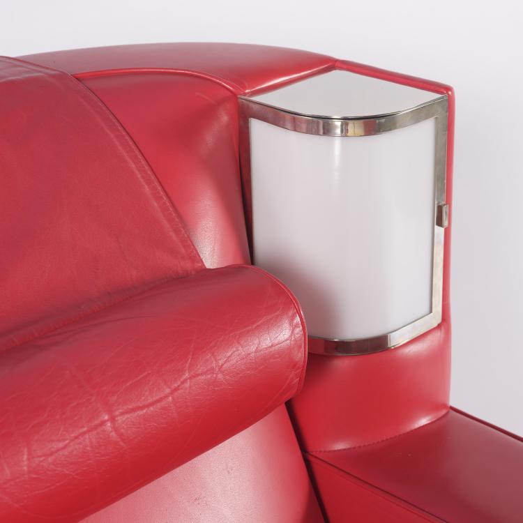 Bild 7 zu Objekt, 'Roter Sessel' mit Ottoman, 1931, Eckart Muthesius, Vereinigte Werkst&auml;tten, M&uuml;nchen, 155B 309