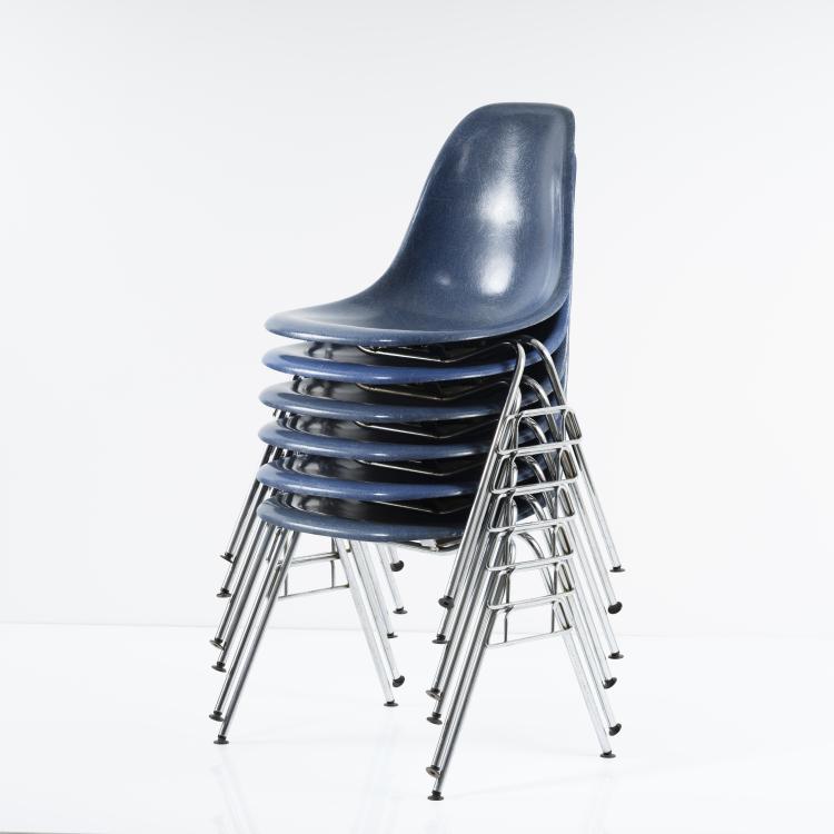 Bild 6 zu Objekt, Six 'Plastic Side Chairs DSS', 1955, Charles Eames,Ray Eames, Vitra, Weil am Rhein, 155B 438