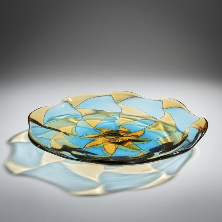 Hauptbild zu Objekt, 'Intarsio' plate, 1961-63, Ercole Barovier, Barovier & Toso, Murano, 155C 841