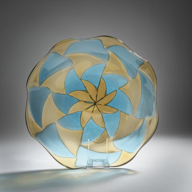 Bild 1 zu Objekt, 'Intarsio' plate, 1961-63, Ercole Barovier, Barovier & Toso, Murano, 155C 841