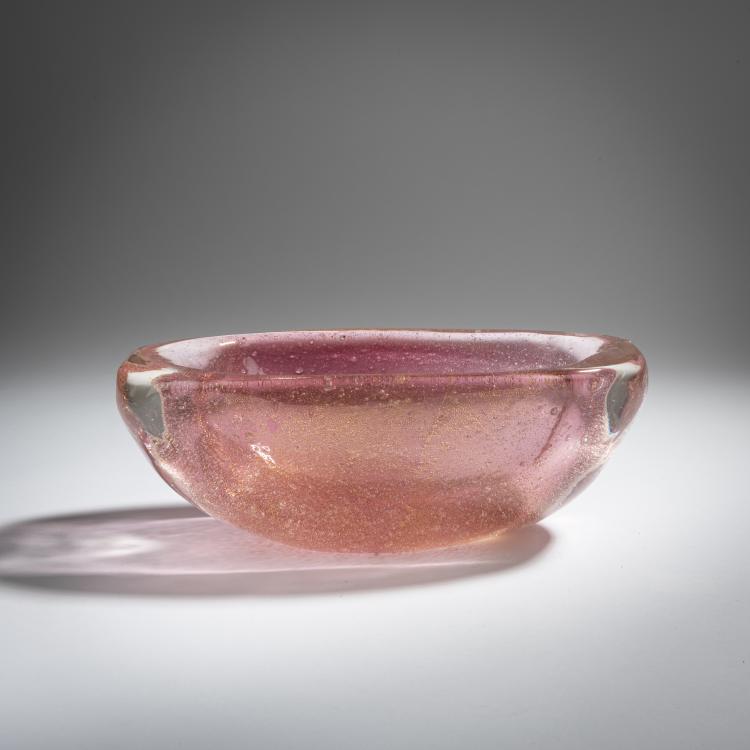 Bild 1 zu Objekt, Schale 'Sommerso a bollicine', um 1950, Archimede Seguso, Seguso, Archimede, Murano, 155C 876