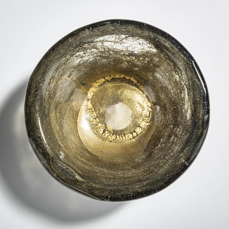 Bild 1 zu Objekt, Schale 'Crepuscolo oro', um 1940, Ercole Barovier, Barovier & Toso, Murano, 155C 821