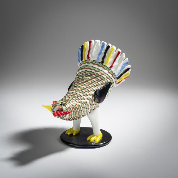 Hauptbild zu Objekt, Cock, 1953, Fulvio Bianconi, Venini & C., Murano, 155C 808