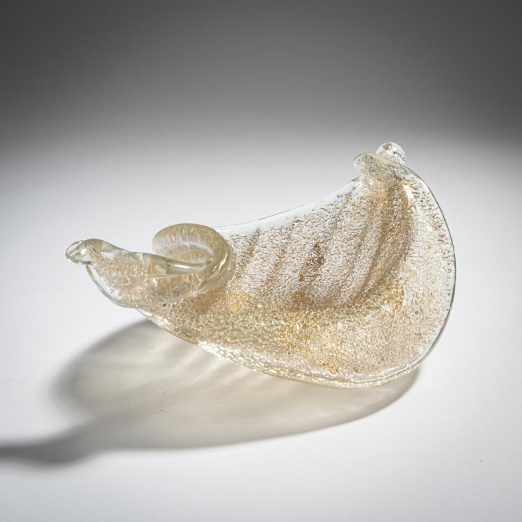 Hauptbild zu Objekt, 'Rugiadoso' bowl, 1940, Ercole Barovier, Barovier & Toso, Murano, 155C 820