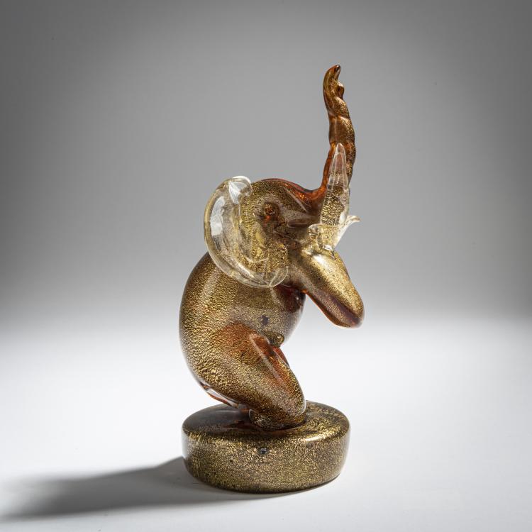 Bild 2 zu Objekt, Elephant, c. 1935, Murano, 155C 754