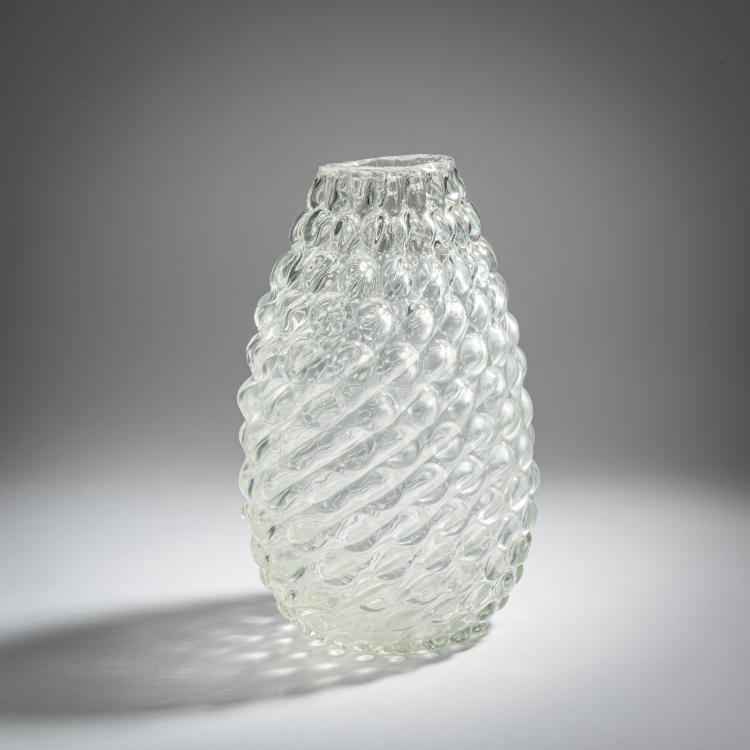 Bild 1 zu Objekt, 'Cristallo ottico' vase, c. 1939, Flavio Poli, Seguso Vetri d'Arte, Murano, 155C 856