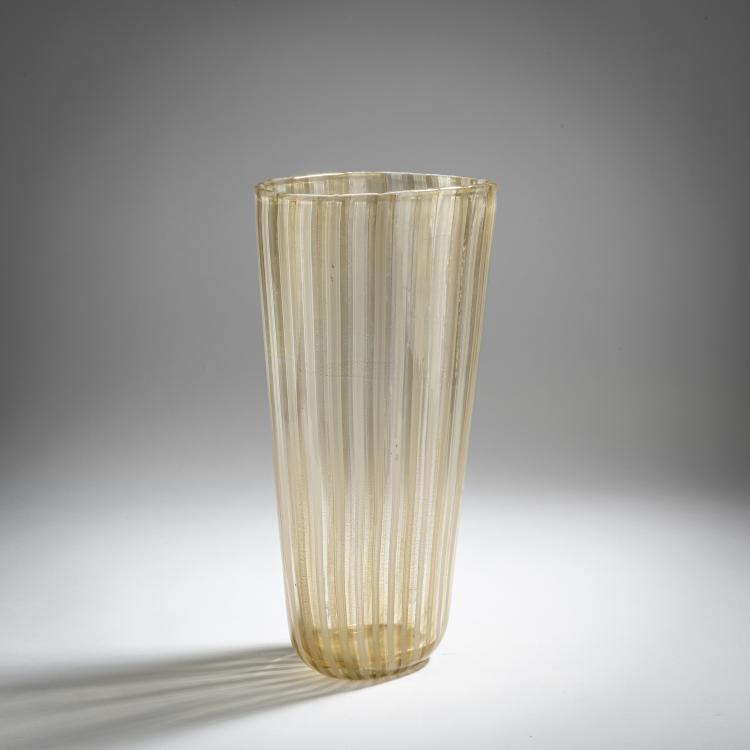 Bild 1 zu Objekt, 'A fasce verticali' vase, c. 1950, Ercole Barovier, Barovier & Toso, Murano, 155C 827