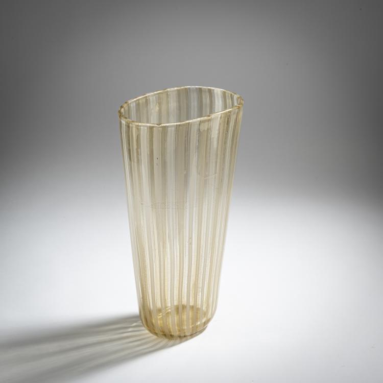 Bild 2 zu Objekt, 'A fasce verticali' vase, c. 1950, Ercole Barovier, Barovier & Toso, Murano, 155C 827
