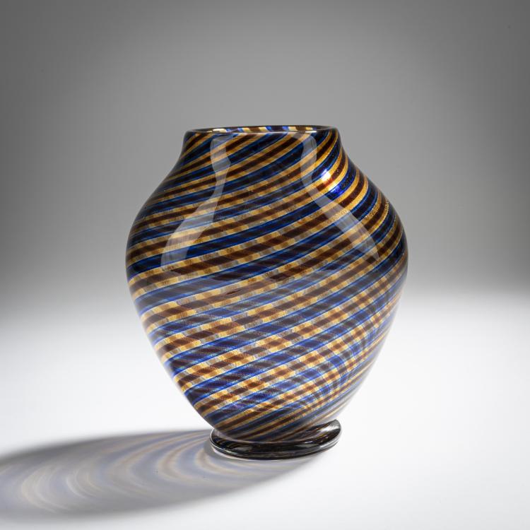 Bild 1 zu Objekt, Vase 'Spira aurata', um 1966, Ercole Barovier, Barovier & Toso, Murano, 155C 843
