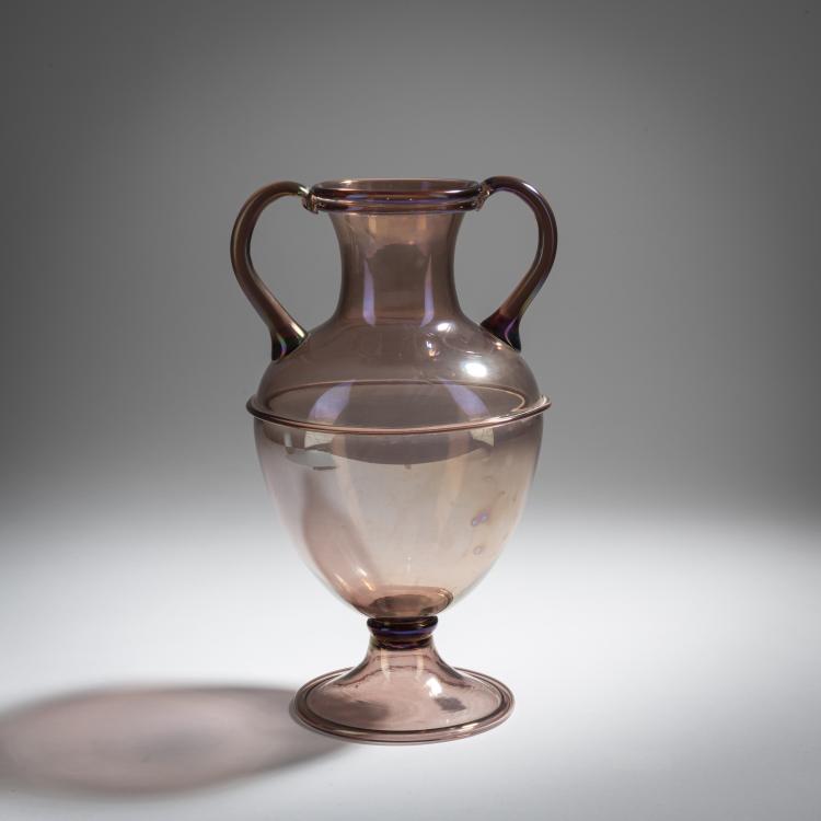 Bild 1 zu Objekt, Henkelvase, 1921-25, Vittorio Zecchin, Cappellin, M.V.M., Murano, 155C 751