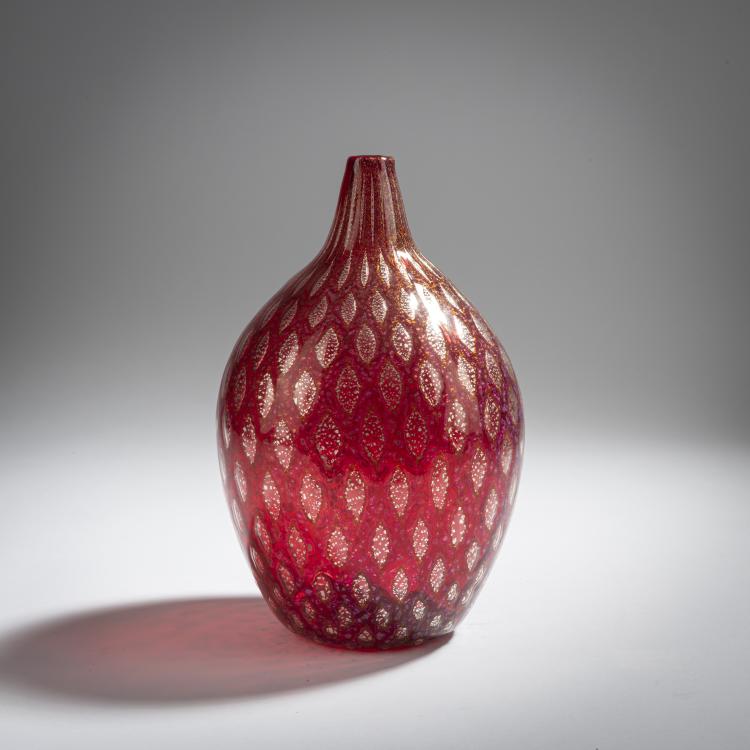 Hauptbild zu Objekt, 'Reazione policrome' vase, c. 1950, Giulio Radi, A.Ve.M., Murano, 155C 915