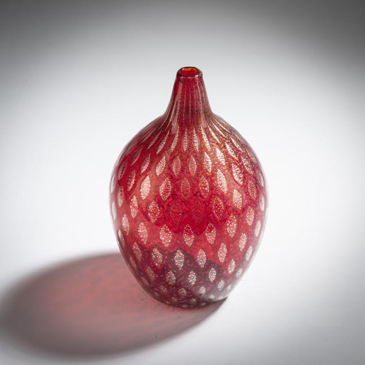 Bild 1 zu Objekt, 'Reazione policrome' vase, c. 1950, Giulio Radi, A.Ve.M., Murano, 155C 915